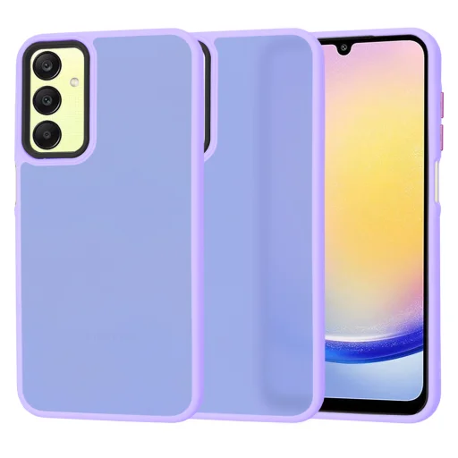  Techsuit - HaloFrost Sorozat - Samsung Galaxy A25 5G - Világos lila tok - 1