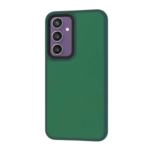  Techsuit - HaloFrost sorozat - Samsung Galaxy S23 FE - Éjféli Zöld tok - 2