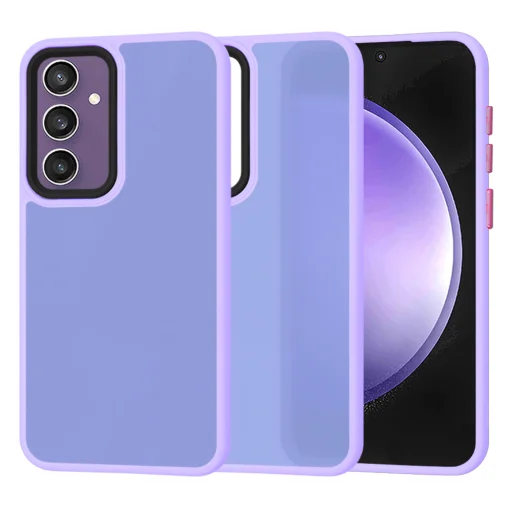  Techsuit - HaloFrost Sorozat - Samsung Galaxy S23 FE - Világoslila tok - 1