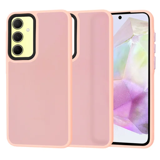  Techsuit - HaloFrost Sorozat - Samsung Galaxy A35 5G - Rózsaszín tok - 1