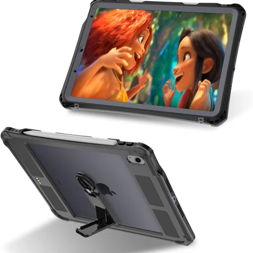 ShellBox - Vízálló IP68 - iPad Air 4 (2020) / Air 5 (2022) - Fekete tok - 2