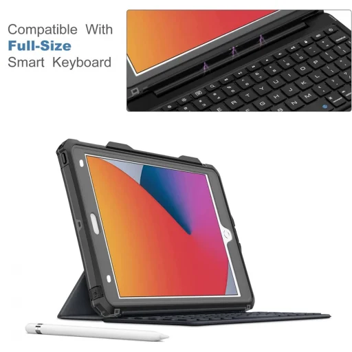 ShellBox - Vízálló IP68 - iPad 10.2" (2019 / 2020 / 2021) - Fekete tok - 5