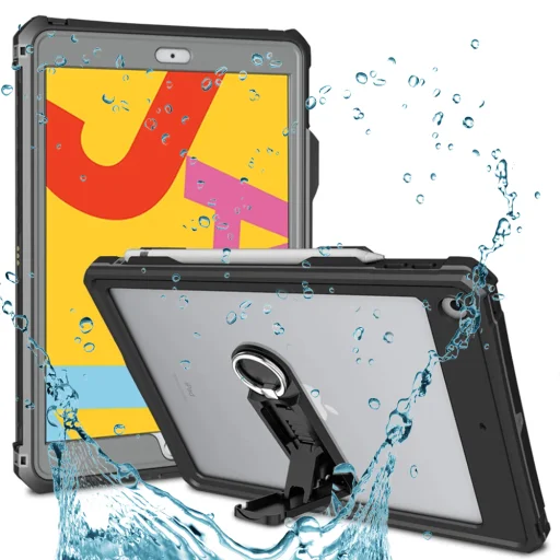 ShellBox - Vízálló IP68 - iPad 10.2" (2019 / 2020 / 2021) - Fekete tok - 1