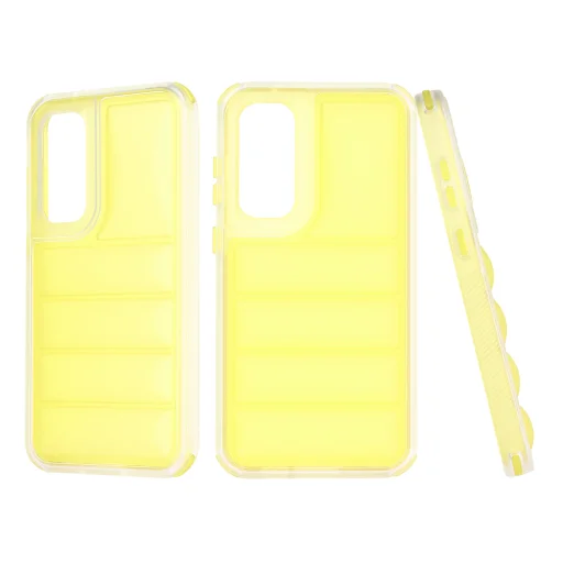  Techsuit - Hullám Pajzs - Samsung Galaxy S23 FE - Sárga tok - 1