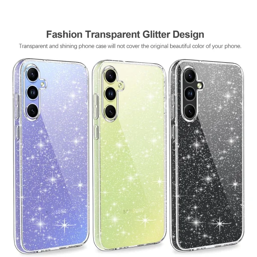  Techsuit - SparkleSkin sorozat - Samsung Galaxy A54 - Átlátszó tok - 3