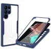  Techsuit - ColorVerse 360 sorozat + képernyővédő - Samsung Galaxy S22 Ultra 5G - Kék tok thumbnail