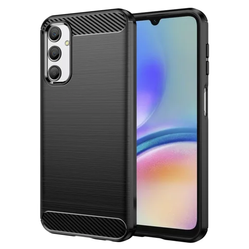  Techsuit - Karbon szilikon - Samsung Galaxy A05s - Fekete tok - 1