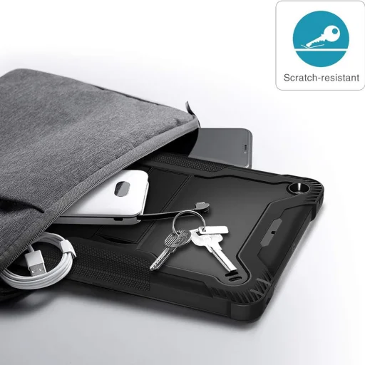  Techsuit - Strapabíró TabShell + Képernyővédő - iPad 10.2 (2019/2020/2021) - Fekete tok - 4