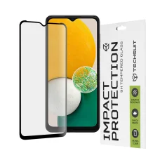  Techsuit - 111D Teljes Borítású / Teljes Ragasztású Üveg - Samsung Galaxy A13 5G / A04s / A04 - Fekete tok