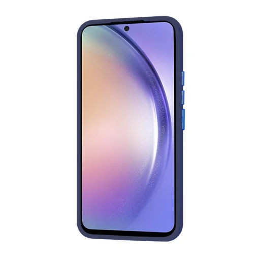  Techsuit - HaloFrost Sorozat - Samsung Galaxy A54 - Mély Kék tok - 3