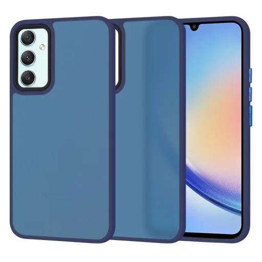  Techsuit - HaloFrost sorozat - Samsung Galaxy A34 5G - Mélykék tok - 1