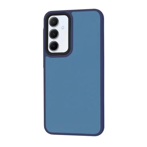  Techsuit - HaloFrost Sorozat - Samsung Galaxy A55 5G - Mélykék tok - 2