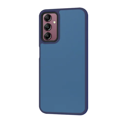  Techsuit - HaloFrost Sorozat - Samsung Galaxy A14 4G / A14 5G - Mély kék tok - 2