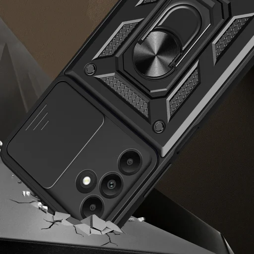  Techsuit - CamShield Sorozat - Samsung Galaxy M15 - Rózsa arany tok - 4