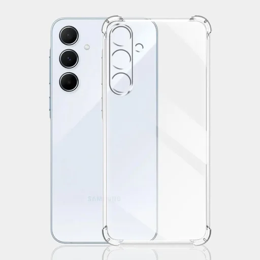  Techsuit - Ütésálló Átlátszó Szilikon - Samsung Galaxy M55 - Átlátszó tok - 5