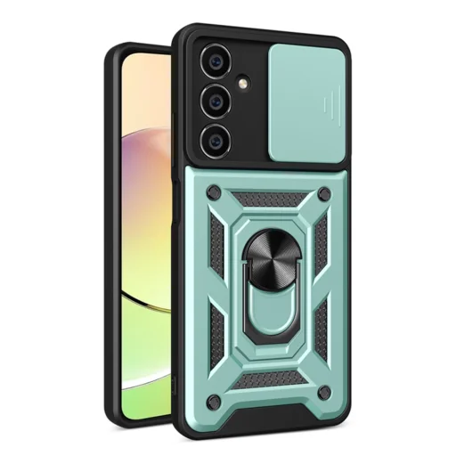  Techsuit - CamShield sorozat - Samsung Galaxy M55 - Zöld tok - 1