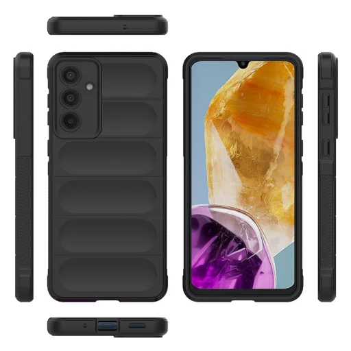  Techsuit - Varázspajzs - Samsung Galaxy M55 - Fekete tok - 4