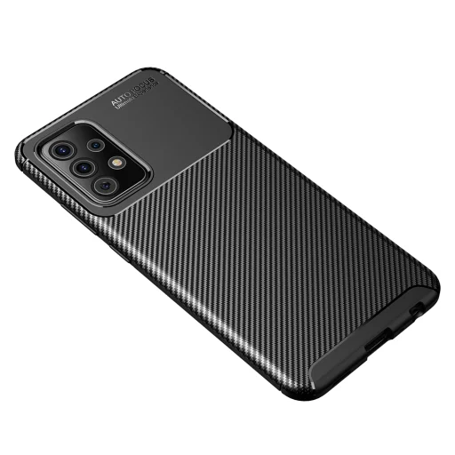  Techsuit - CarbonFiber - Samsung Galaxy A52 4G / A52 5G / A52s 5G - Fekete tok - 5
