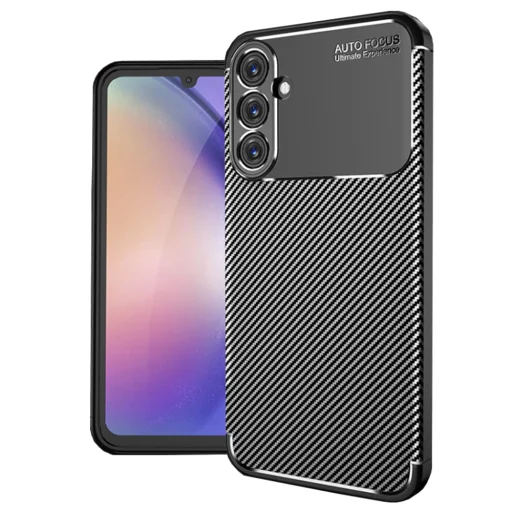  Techsuit - Karbonszálas - Samsung Galaxy A25 5G - Fekete tok - 1