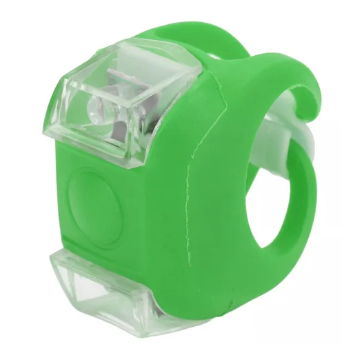  Techsuit - (2 darabos) Kerékpár lámpa (THBL3) - Vízálló, AG10 elem, 3 üzemmód - Zöld - 1