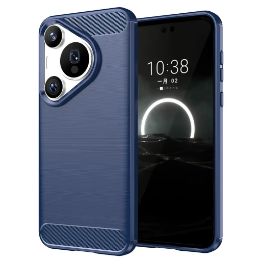  Techsuit - Szilikon Karbon - Huawei Pura 70 Pro - Kék tok - 1