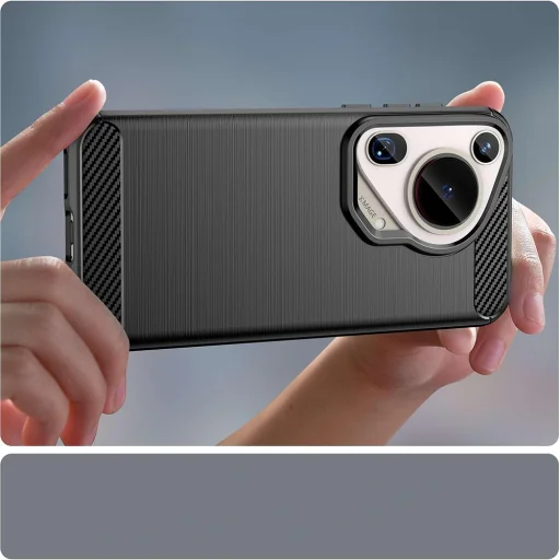  Techsuit - Karbon Szilikon - Huawei Pura 70 Ultra - Kék tok - 2