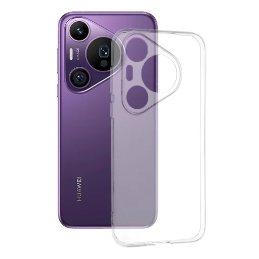  Techsuit - Átlátszó Szilikon - Huawei Pura 70 Pro - Átlátszó tok - 1