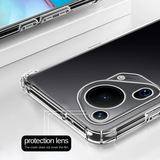  Techsuit - Ütésálló Átlátszó Szilikon - Huawei Pura 70 Ultra - Átlátszó tok - 4