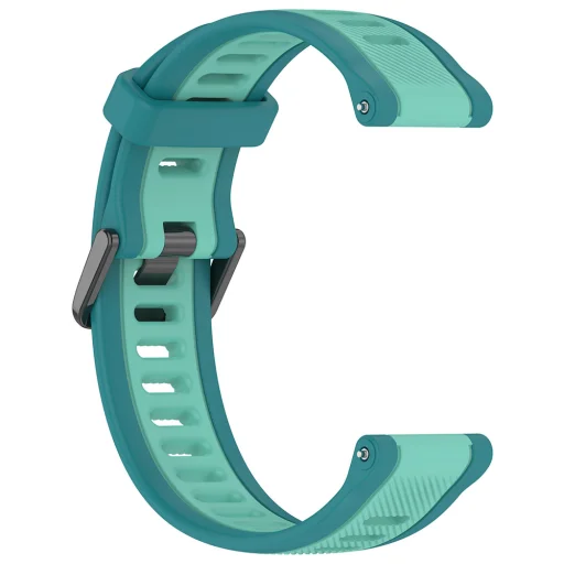  Techsuit - Óraszíj 20mm (W053) - Samsung Galaxy Watch 4/5/Active 2, Huawei Watch GT 3 (42mm)/GT 3 Pro (43mm) - Türkizkék - 2
