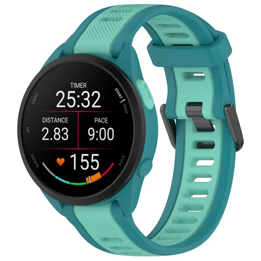  Techsuit - Óraszíj 20mm (W053) - Samsung Galaxy Watch 4/5/Active 2, Huawei Watch GT 3 (42mm)/GT 3 Pro (43mm) - Türkizkék - 4