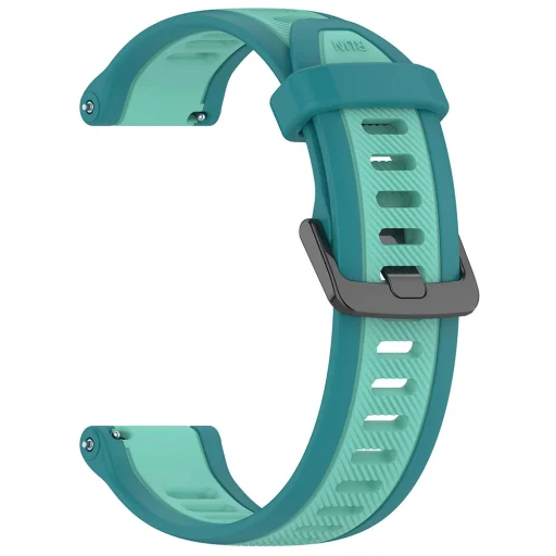  Techsuit - Óraszíj 20mm (W053) - Samsung Galaxy Watch 4/5/Active 2, Huawei Watch GT 3 (42mm)/GT 3 Pro (43mm) - Türkizkék - 1