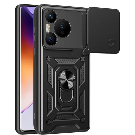  Techsuit - CamShield Sorozat - Huawei Pura 70 - Fekete tok - 1