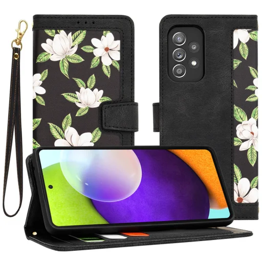  Techsuit - FlipCraft - Samsung Galaxy A52 4G / A52 5G / A52s 5G - A Hajnal Virágai tok - 1