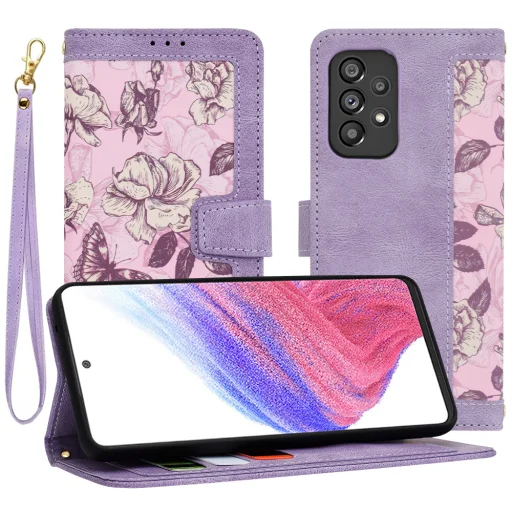  Techsuit - FlipCraft - Samsung Galaxy A53 5G - Titokzatos lila tok - 1