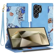  Samsung Galaxy S24 Ultra Élénk Kék Techsuit FlipCraft tok