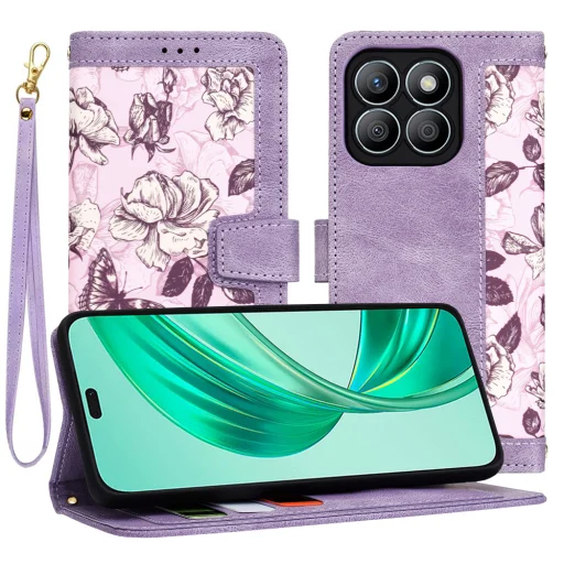  Techsuit - FlipCraft - Honor X8b - Titokzatos Lila tok - 1