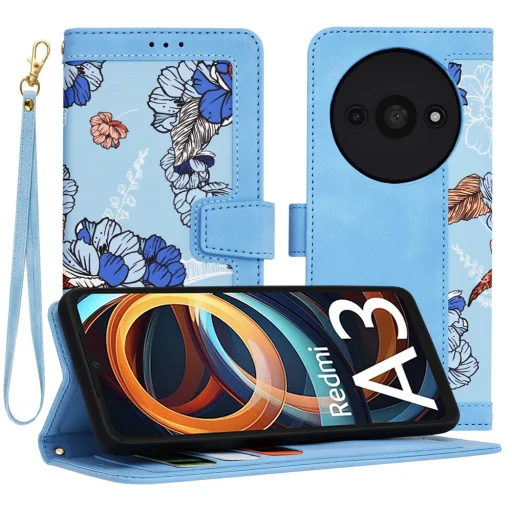  Tech-öltöny - FlipCraft - Xiaomi Redmi A3 - Élénk kék tok - 1