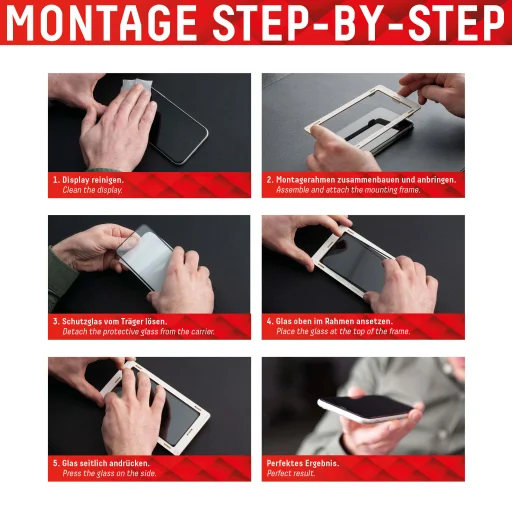  Displex - Prémium Valódi Üveg 2D - Samsung Galaxy A14 4G / A14 5G - Átlátszó üvegfólia - 4