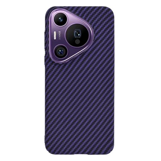  Techsuit - Karbonit Szálas Burkolat - Huawei Pura 70 Pro - Lila tok - 3