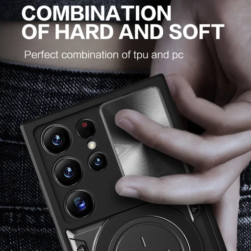  Techsuit - CamGuard Pro - Samsung Galaxy S23 Ultra - Fekete tok - 5