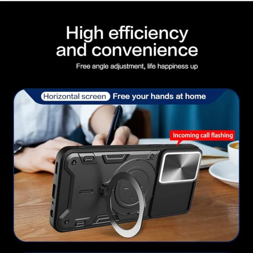  Techsuit - CamGuard Pro - Honor 90 Lite - Piros tok - 6