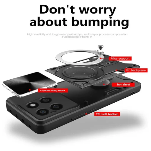  Techsuit - CamGuard Pro - Honor X8c - Piros tok - 2