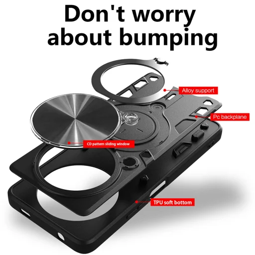  Techsuit - CamGuard Pro - Oppo Reno12 F 4G / Reno12 F 5G / Reno12 FS - Fekete tok - 2