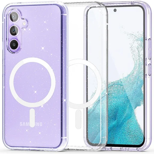  Techsuit - SparkleSkin Sorozat - Samsung Galaxy S24 FE - Átlátszó tok - 1