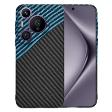  Techsuit - Karbonit Szálhéj - Huawei Pura 70 Pro - Kék Impulzus tok
