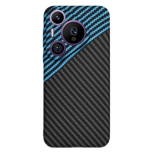  Techsuit - Karbonit Szálhéj - Huawei Pura 70 Pro - Kék Impulzus tok - 3
