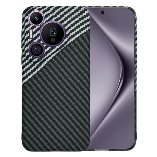  Techsuit - Karbonit Szálhéj - Huawei Pura 70 Pro - Lopakodó Szürke tok - 1