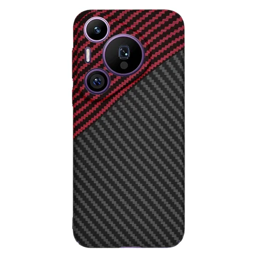  Techsuit - Karbonit FiberShell - Huawei Pura 70 Pro - Vörös Vortex tok - 3