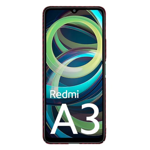  Techsuit - Karbonit Rosthéj - Xiaomi Redmi A3 - Piros tok - 2
