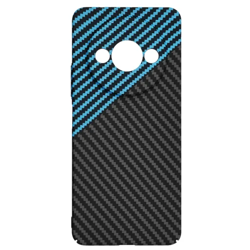  Techsuit - Karbonit Szálhéj - Xiaomi Redmi A3 - Kék Pulzus tok - 4